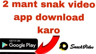 How to Download Snack Video Without Watermark  Snack Video Download App  Tech Run [upl. by Nanreh461]