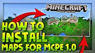 HOW TO INSTALL MAPS FOR MCPE 11 Tutorial  Minecraft PE 11 Maps  Minecraft Pocket Edition [upl. by Zil334]