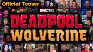 Deadpool 3  Announcement Trailer Reaction Mashup 😂😎  Ryan Reynolds amp Hugh Jackman Wolverine 2024 [upl. by Avirt]