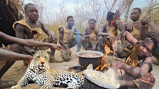 Hadzabe Hunting AntelopesCooking amp Eating Wild Meat In The Bush•Tru Hunters [upl. by Haslett]