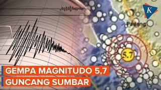 Gempa M 57 Guncang Sumbar Pagi Ini BMKG Pastikan Tak Berpotensi Tsunami [upl. by Dorfman359]