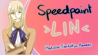 SPEEDPAINT  Lin Xianming Hakata Tonkotsu Ramens [upl. by Lehcnom]