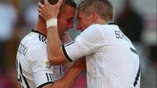 Lukas Podolski amp Bastian Schweinsteiger  German Lovestory [upl. by Aronek]