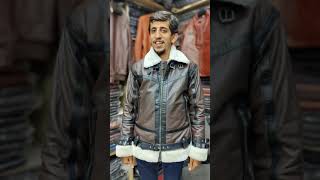 The BEST Shearling Leather Jacket  Genuine Bomber Fur Leather Jacket  Pure Leather Jackets Lahore [upl. by Carlstrom393]