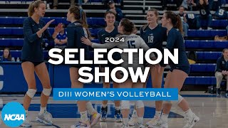 2024 NCAA DIII womens volleyball championship selection show [upl. by Darlene]