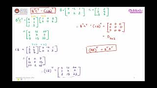 More Examples Related to Operations with Matrices [upl. by Odrahcir995]