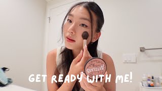 get ready w me │ skincare amp makeup routine horseback riding fourth of july beach day [upl. by Hesper]