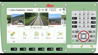 Leica Captivate Rail App for Lift and Slew Survey [upl. by Lomax]