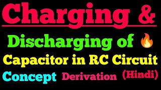 charging and discharging of capacitor in rc circuit [upl. by Nats]