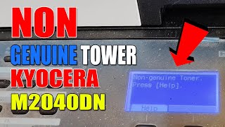 Cara Mengatasi NON GENUINE TONER KYOCERA M2040dn Dengan Mudah [upl. by Imuyam]