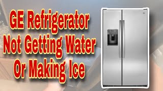 How to Fix GE Refrigerator Rattling Noise When Getting Water  No Water or Ice  Model GSS25GSHECSS [upl. by Narf]