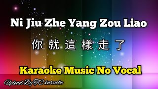 Ni Jiu Zhe Yang Zou Liao 你就這樣走了 karaoke mandarin no vocal [upl. by Sitoiganap]