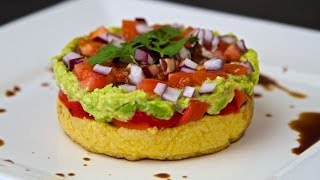 Mediterranean Polenta Stack Recipe  Vegan amp Gluten Free [upl. by Ingemar]