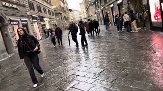 Florence Italy Street Walk Nov 2024 [upl. by Naves]