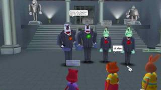 Toontown walkthrough part 40 5 Story Cog Building [upl. by Haelam417]