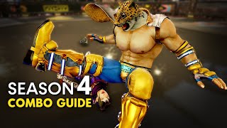 TEKKEN 7  King Combo Guide Season 4 [upl. by Sacttler]