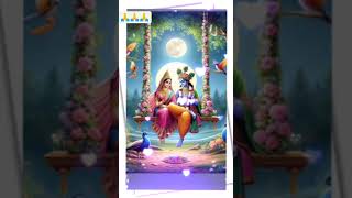 Radha Krishna 🙏🙏🙏 shortfeed radhakishna bhakti bhajan [upl. by Ynalem592]