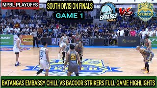 MPBL PLAYOFFS  BATANGAS VS BACOOR CITY HIGHLIGHTS  SOUTH DIVISION FINALS GAME 1 mpbl [upl. by Yddeg]