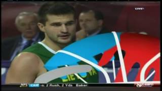 Linas Kleiza vs Serbia FIBA World Championship 3rd Place Game [upl. by Nnuahs]