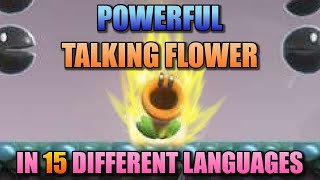 Powerful Talking Flower in 15 different languages  Super Mario Bros Wonder [upl. by Hamann]