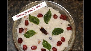 Pomegranate Rice  Rice Recipes  Hotel style curd rice recipe with tips [upl. by Rutger80]