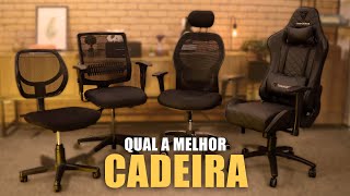 Qual é a MELHOR CADEIRA ERGONÔMICA para TRABALHAR em CASA  como escolher [upl. by Ardnuhsed]