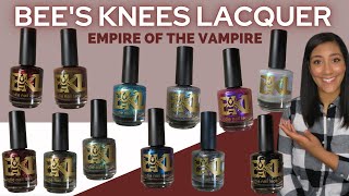 Bee’s Knees Lacquer │ Empire of the Vampire │ Comparisons Live Swatch and Review │ Polish with Rae [upl. by Rett]