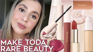 MAQUIAGEM TODA RARE BEAUTY  resenhas e swatches de toda linha [upl. by Ladnor242]