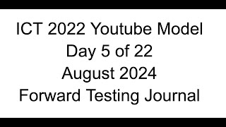 Forward Testing  Day 5 of 22  2022 Youtube Model [upl. by Elleval]