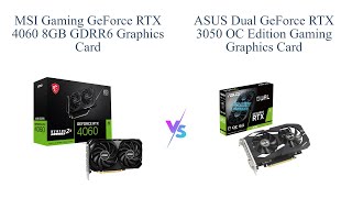 MSI RTX 4060 vs ASUS RTX 3050 🎮 Graphics Card Comparison 🆚 [upl. by Yor]