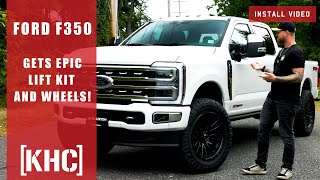 Ford F350 Goes Beast Mode Epic Lift Kit amp Wheel Transformation [upl. by Lovash]