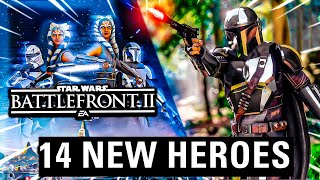 All 14 NEW LightSide Heroes Added From This Mod To Star Wars Battlefront 2 Battlefront 2 [upl. by Dnalyram]