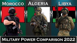 Morocco vs Algeria vs Libya Military Power Comparison 2022 [upl. by Holloway]