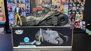 UNBOXING DC Multiverse Lucius Fox And Tumbler [upl. by Atisor]