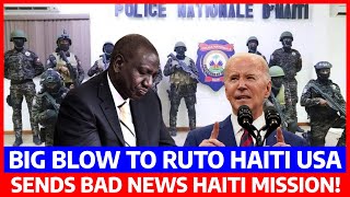 BREAKING PIGO KUBWA kwa RUTO Juu Ya HAITI na POLISI 1000 MAREKANI Yatuma HABARI MBAYA kwa RUTO [upl. by Anaele]