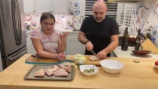 Massimo and Chicca make Chicken della Nonna [upl. by Llydnek512]