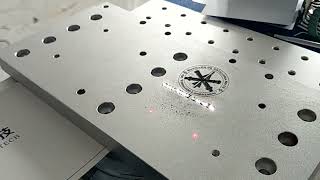 100W high power machine for engraving on aluminium [upl. by Rodavlas675]