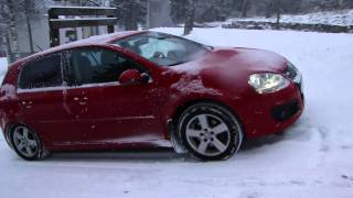 Golf 20TDI 4motion with studless Michelins [upl. by Lorelei608]