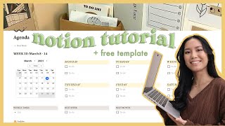 how to use notion 💻💡 notion setup tutorial  free template [upl. by Dav]