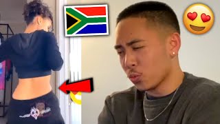 Tyla doing Umlando Dance Challenge 😍🇿🇦 AMERICAN REACTION South African Amapiano Dance 🇿🇦😍 [upl. by Pickford290]