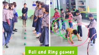 Body part name with ball game  Ball and Ring activity games fun indian ball ringballgame [upl. by Nya]