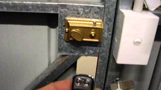 Electric Shed Door Lock  Locksmith Redcliffe QLD 4020 [upl. by Annaor]