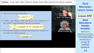 Fluid Mechanics Lesson 07D More Dimensional Analysis Examples [upl. by Harlene]