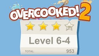 Overcooked 2 Level 64 4 stars 2 player Coop [upl. by Kilby899]