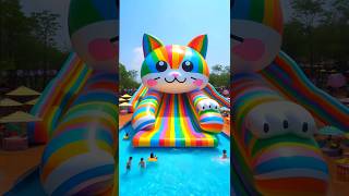 ❤️ Evolution of Cat Big Cute Cat Water Slide 🥰 25 cat cute love shorts [upl. by Nnaj134]