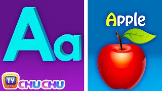 Phonics Song with TWO Words  A For Apple  ABC Alphabet Songs with Sounds for Children [upl. by Utas]