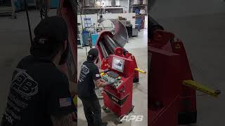 Davi 4 Roll Plate Roller In Action w APB  Fort Lauderdale 1 Stop Job Shop [upl. by Groscr]