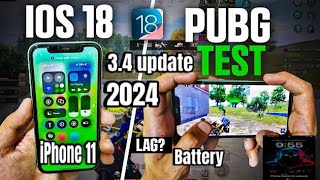 IOS 18  iPhone 11 PUBG Test  lag  cooling  battery 🔋  performance  PUBG mobile viralvideo [upl. by Bayly]