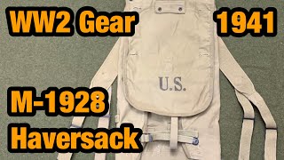 WW2 US Gear M1928 Haversack [upl. by Oiramat]