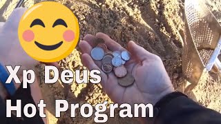 Beach metal detecting and Treasure Hunting  XP DEUS Mega Coinshooting [upl. by Aan525]